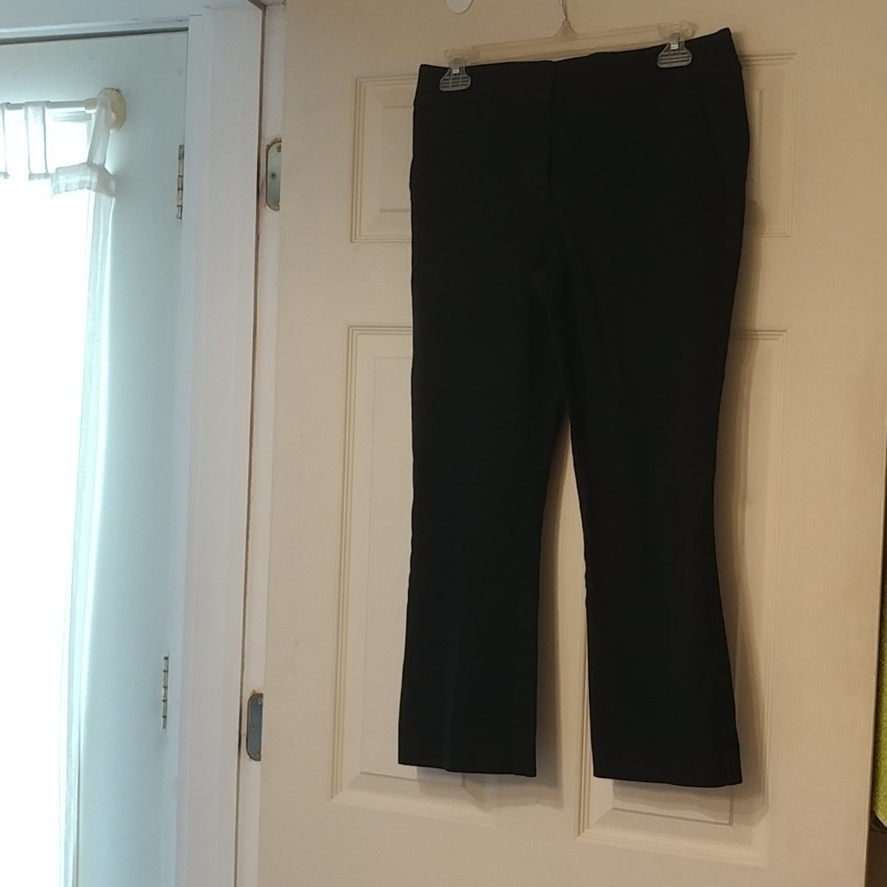 Ann Taylor LOFT Marisa Cut Lined Black Pants